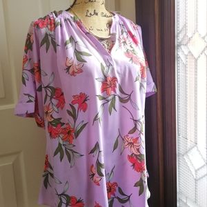 Worthington floral blouse